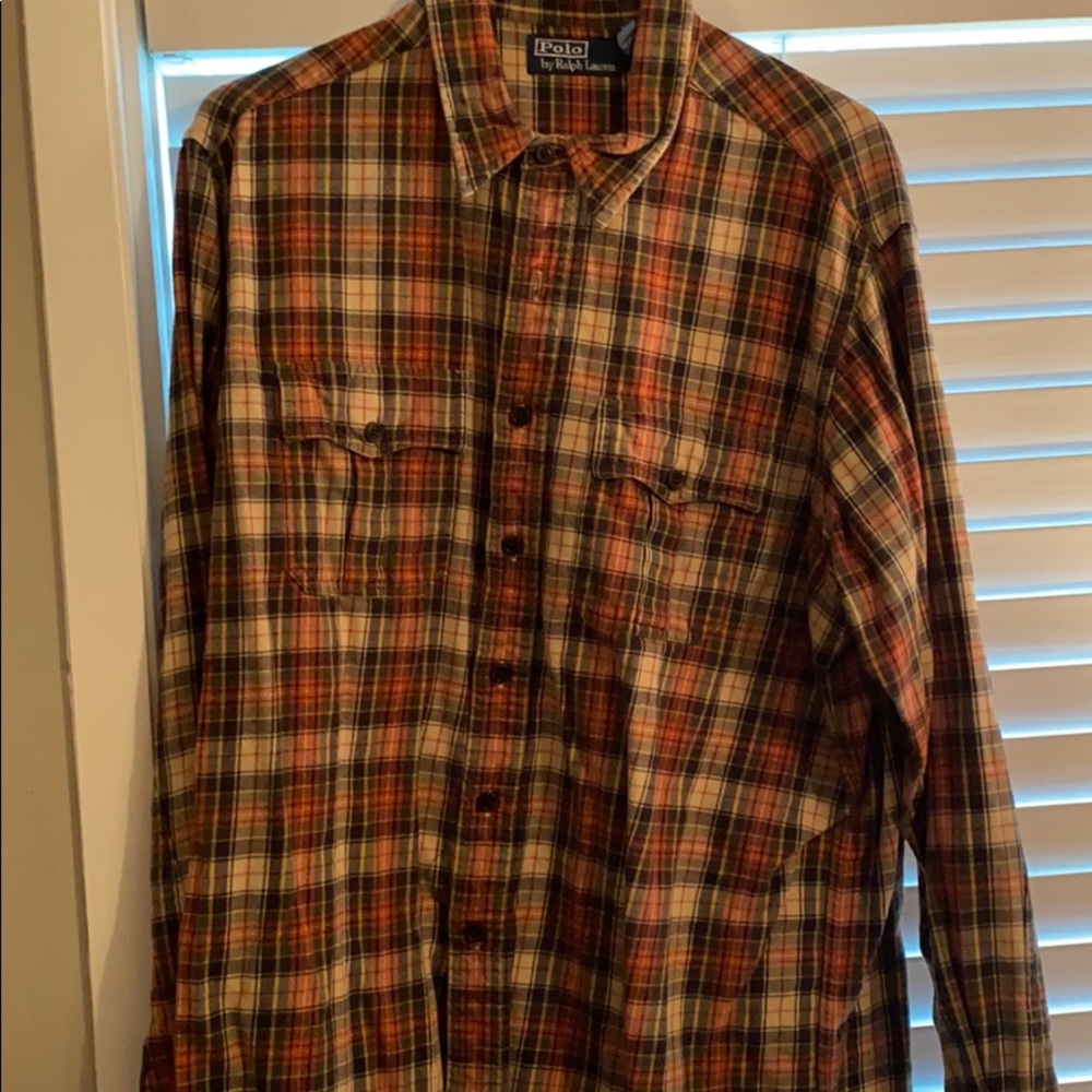 Ralph Lauren flannel two front pockets button down